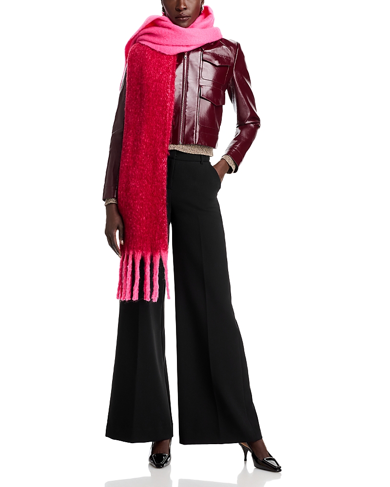 Shop Aqua Lulla Color Block Two Tone Scarf In Pink