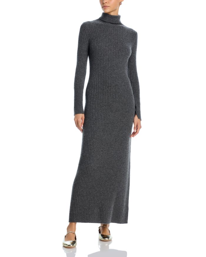 Turtleneck Maxi Sweater Dress