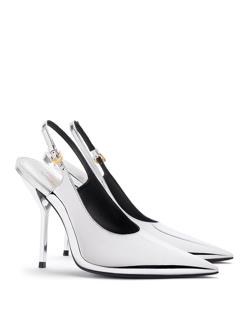 Larroude X Altuzarra Women's Slingback Pumps In Silver