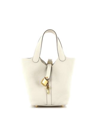 Pre-Owned Hermes Pm Picotin Lock Bag Clemence