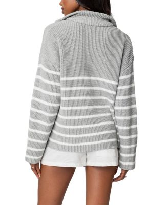 Oversized Quarter Zip Sweater