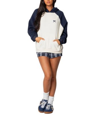 Raglan Bow Oversized Hoodie