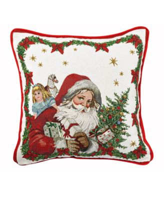 Toy's Fantasy Square Pillow: Santa