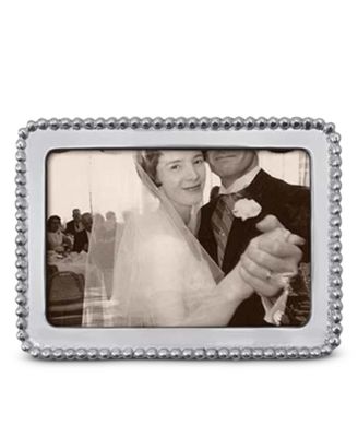 Beaded White 4x6 Picture Frame 