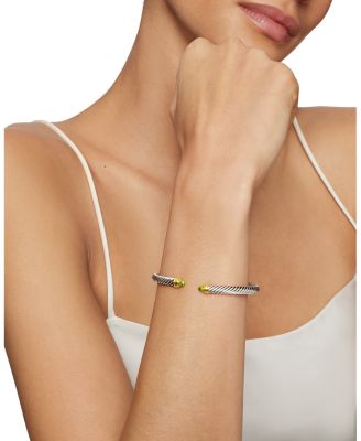 Cable Classics&reg; Bracelet with Peridot and 14K Gold, 5mm