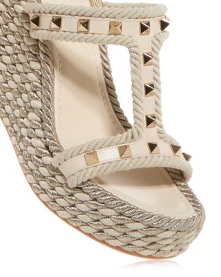Women's Rockstud Embellished Espadrille Sandals
