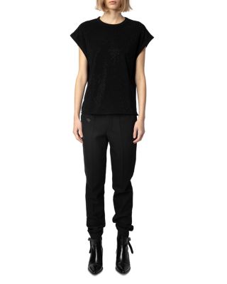 Cecilia HC AO Strass Noir Top
