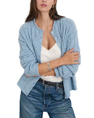 Alex Mill - Merino Wool Blend Crewneck Cardigan Sweater