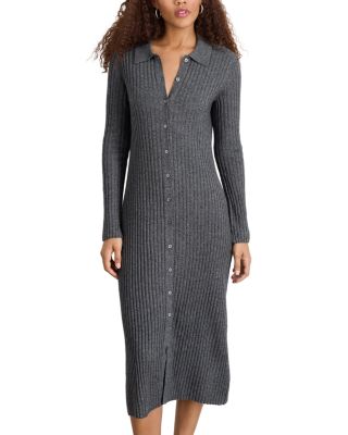 Alex Mill - Alice Button Front Rib Knit Midi Dress