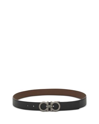 Men's Double Gancini Reversible Leather Belt