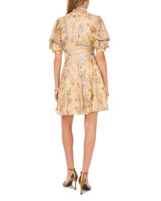 Bubble Sleeve Mini Dress