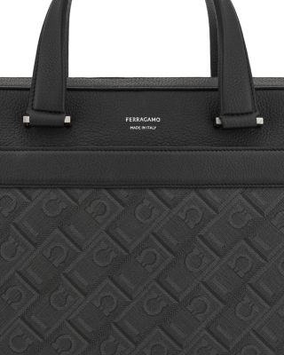 Monogram Canvas & Leather Business Bag