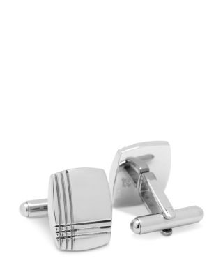 Tartan Plaid Stainless Steel Cufflinks