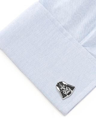 Recessed Matte Darth Vader Head Cufflinks