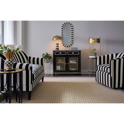 Black Tie Round Accent Table