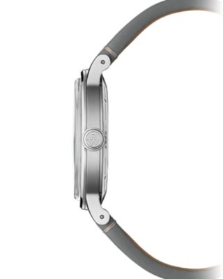 Millesime Automatic Leather Strap Watch, 39.5mm