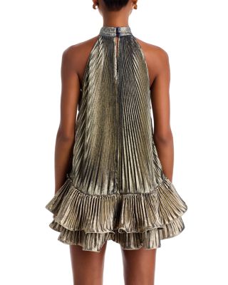 Soleil Pleated Mini Dress