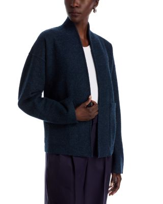 Eileen Fisher High Collar Pockets Jacket