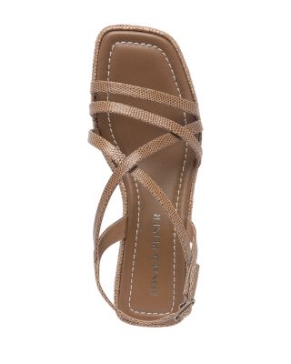 Women's Slip On Strappy Espadrille High Heel Sandals