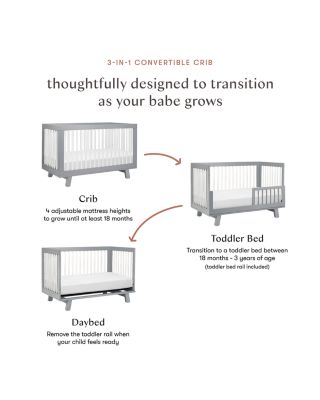 Hudson 3-in-1 Convertible Crib