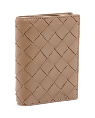 Small Intrecciato Leather Bifold Wallet