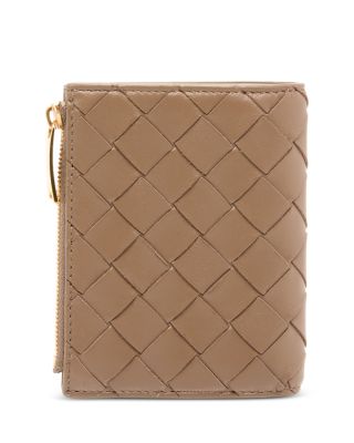 Small Intrecciato Leather Bifold Wallet