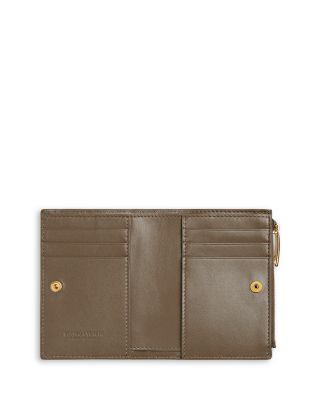Small Intrecciato Leather Bifold Wallet