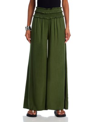 Smocked Waist Pants - Exclusive