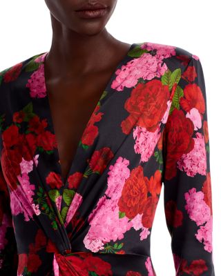 Silvanna Floral Satin Dress