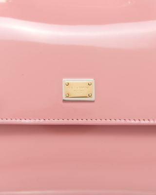 Patent Leather Top Handle Bag