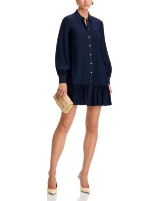 Lelaina Button Front Shift Dress