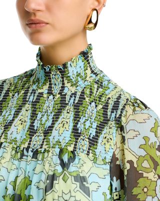 Damask Rika Paisley Smocked Tent Dress