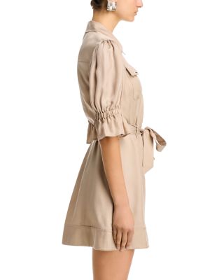 Holly Front Zip Collared Mini Dress