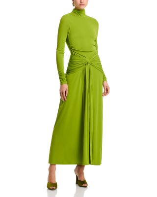 Zahara Twist Front Turtleneck Gown