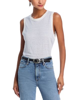 FRAME - Linen Muscle Tee