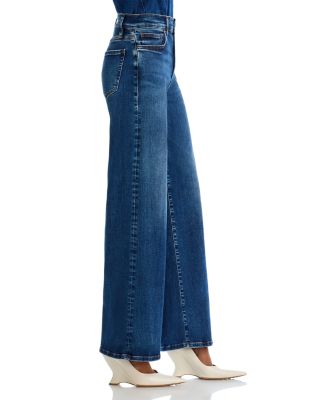 Le Slim Palazzo High Rise Wide Leg Jeans in Skywalk