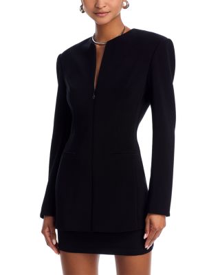Shoulder Pad Zip Jacket  