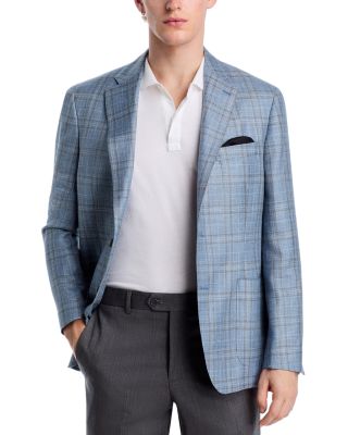 Loro Piana Wool, Silk & Linen Fabric Slim Fit Unstructured Sport Coat