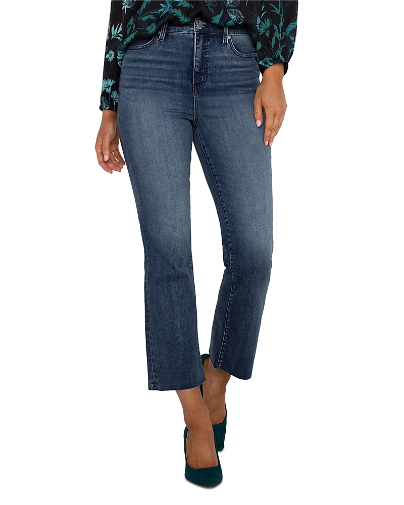 Liverpool Los Angeles Hannah High Rise Ankle Flare Jeans In Juniper Valley In Juniper Valley