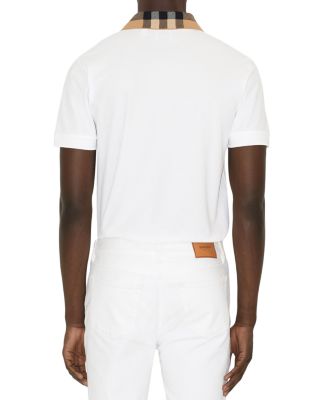 Cody Cotton Piqu&eacute; Check Collar Slim Fit Polo Shirt