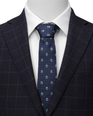 Star Wars Mandalorian Helmet Dotted Tie