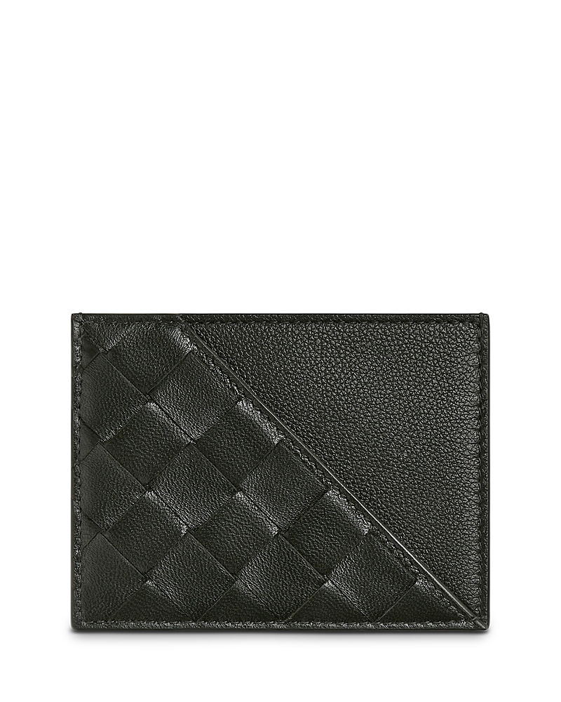 BOTTEGA VENETA INTRECCIATO DIAGONAL CREDIT CARD CASE