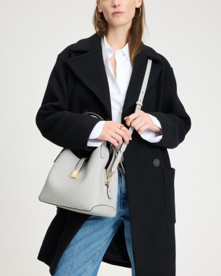 Deco Pebbled Leather Small Crossbody Tote