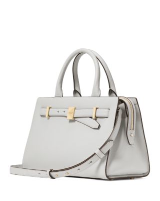 Deco Pebbled Leather Medium Satchel 