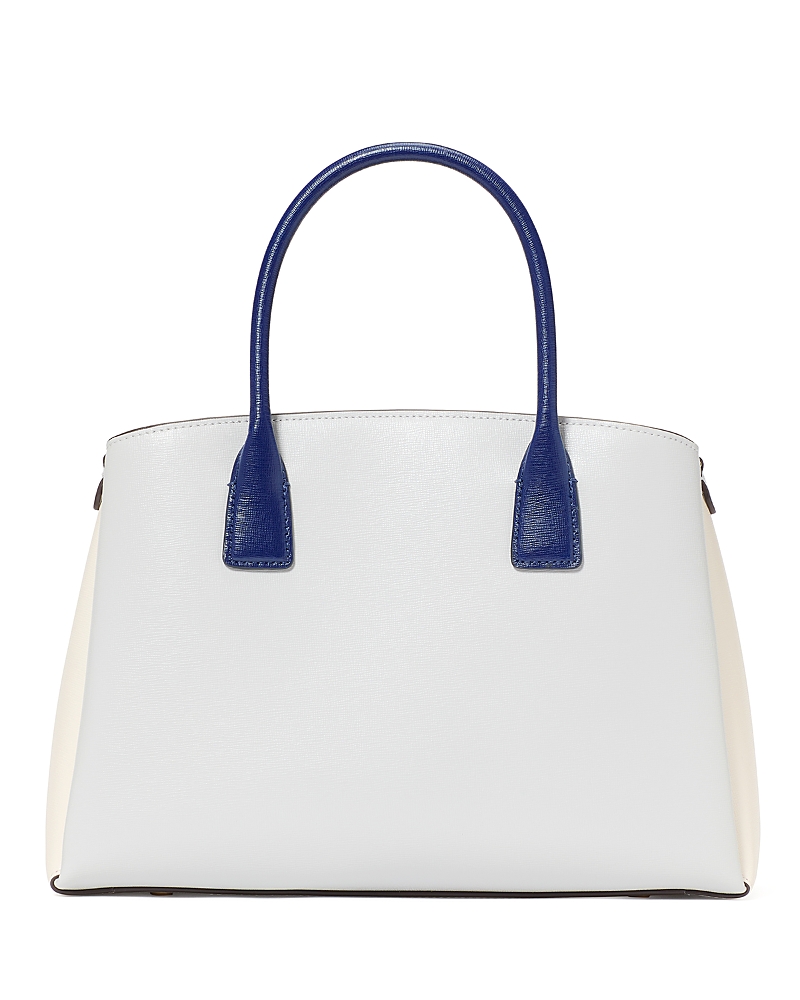 Kate Spade New York Serena Color Blocked Saffiano Leather Satchel In Stone Path