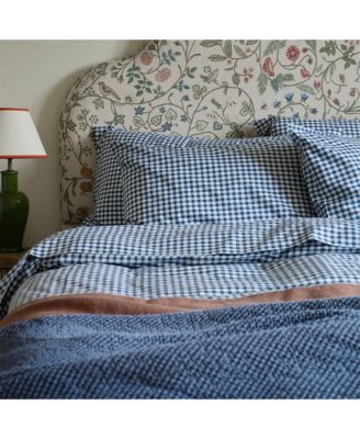 Small Gingham Check Pillowcase Pair, Square
