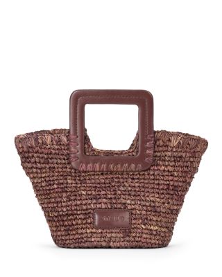 STAUD - Shirley Raffia Mini Bucket Bag