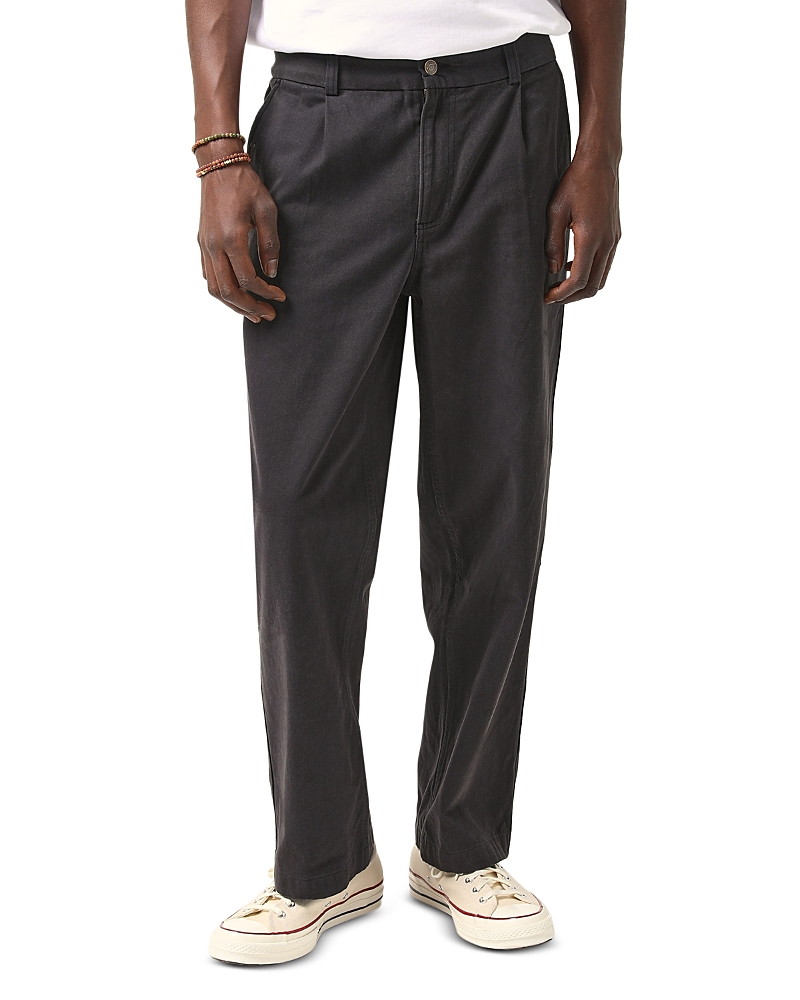 Shop Corridor Regular Fit Heavy Twill Pleated Pants In Black
