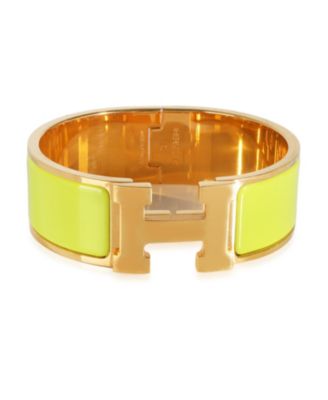 Pre-Owned Hermes Clic Clac Gold Plated Bracelet