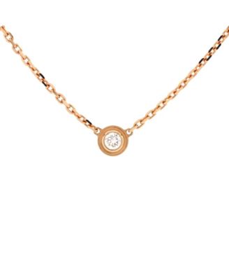 Pre-Owned Cartier Xs Cartier D'Amour Pendant Necklace 18K Rose Gold with Diamond